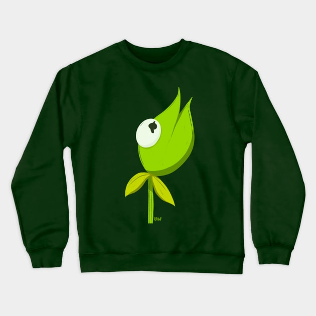 "Croakus" the Kermit Flower Crewneck Sweatshirt by UzzyWorks